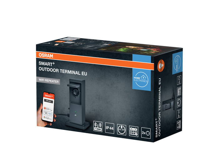 Osram stikdåsesøjle med Wifi udendørs antrasit 